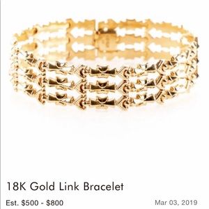 18k fancy link bracelet